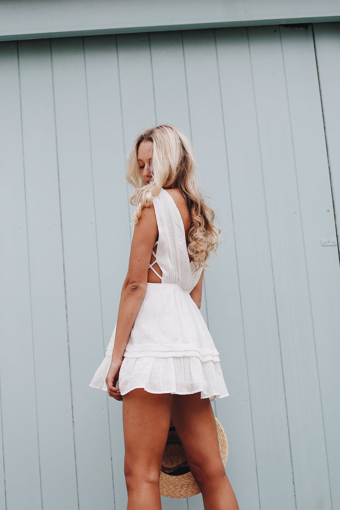 Wild Heart Mini Dress White