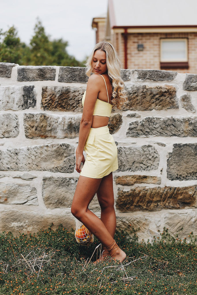 Paloma Mini Skirt Lemon