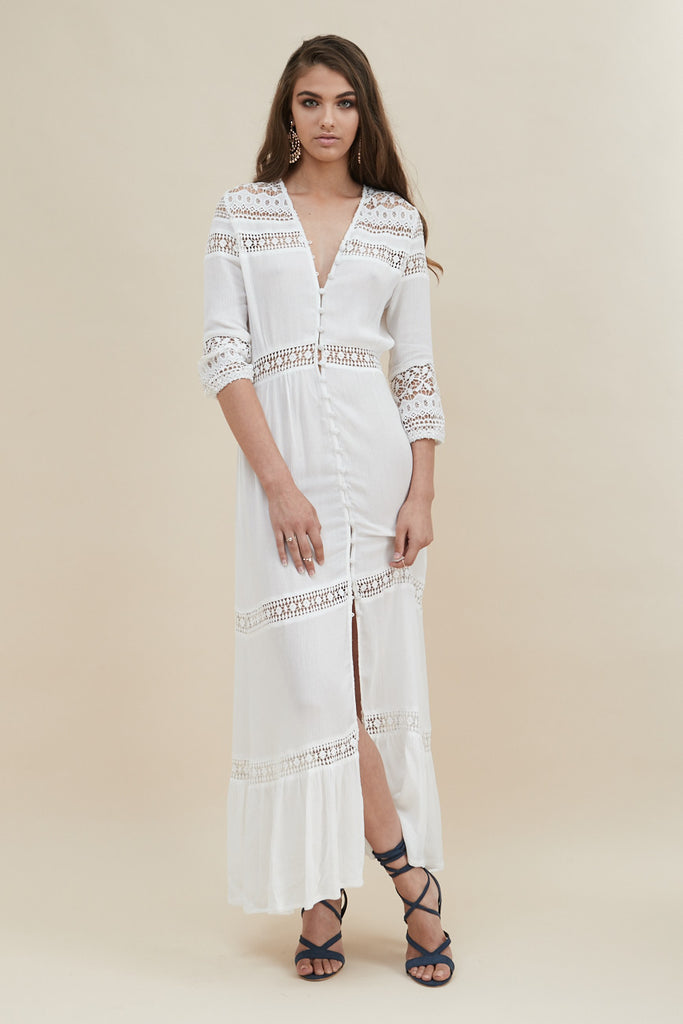 Gypsy Light Maxi Dress - White - Morrisday | The Label - 4