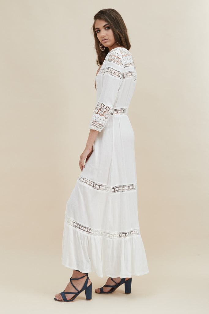 Gypsy Light Maxi Dress - White - Morrisday | The Label - 6