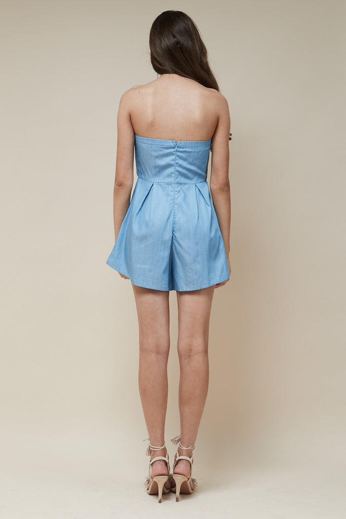Sweetheart Playsuit Chambray - Morrisday | The Label - 6