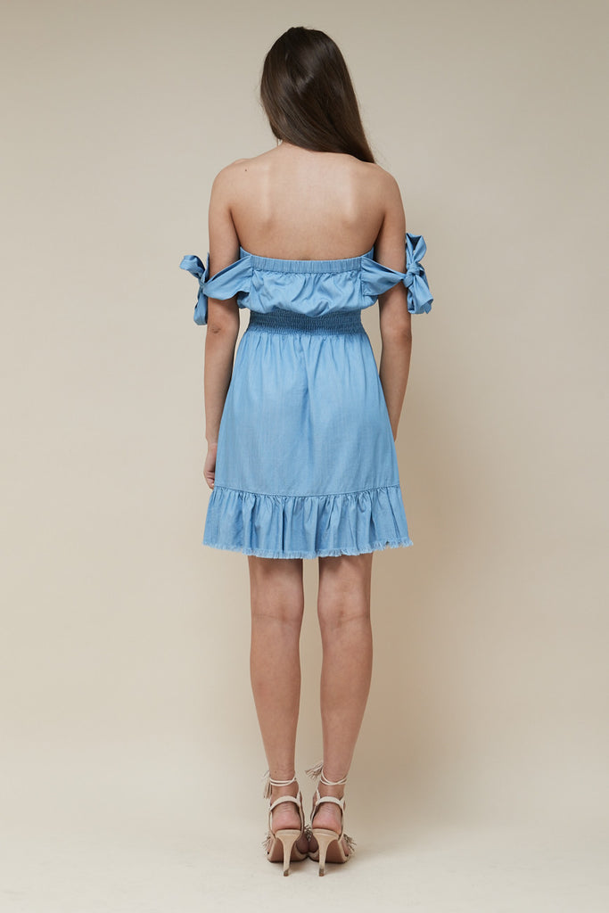 Indie Mini Dress Chambray - Morrisday | The Label - 5