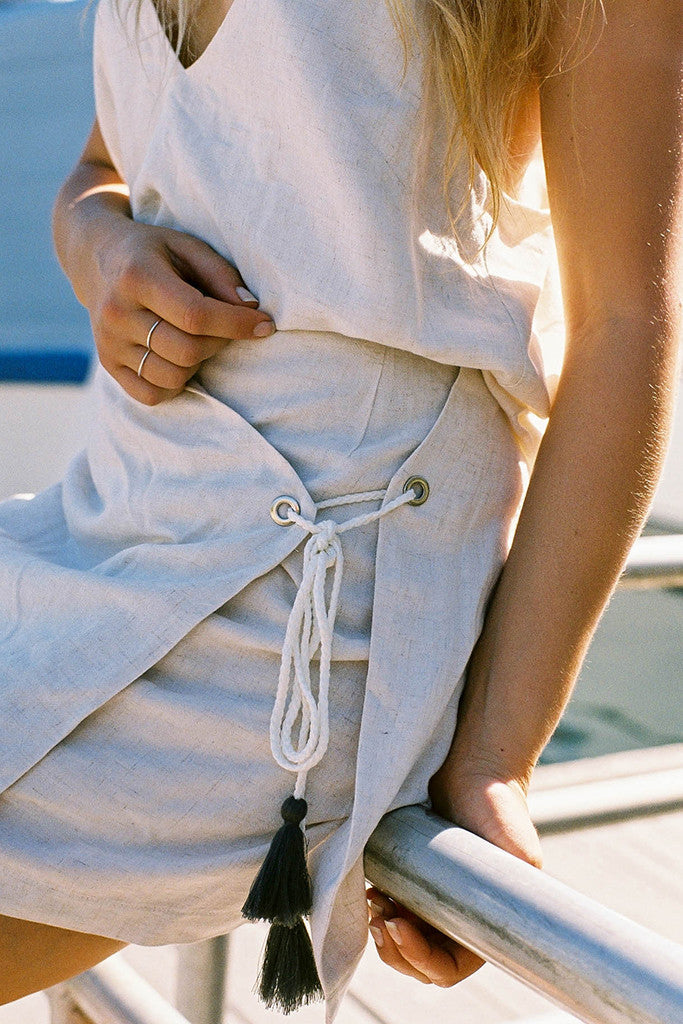 White Dunes Wrap Mini Skirt - Morrisday | The Label - 6